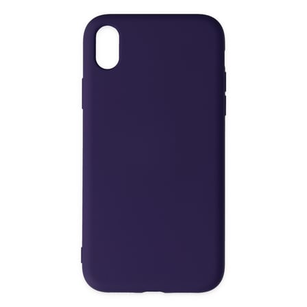 iPhone XR Kılıf Nano içi Kadife Silikon - Mor