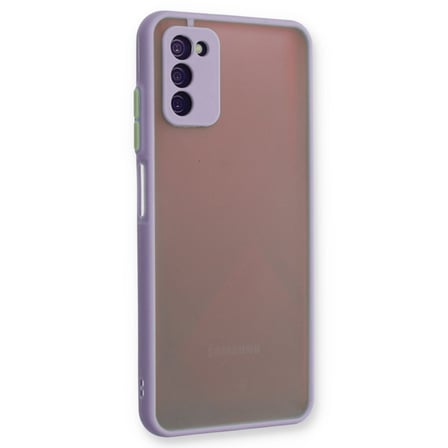 Erdo Ticaret Samsung Galaxy A03S Kılıf Montreal Silikon Kapak Mor