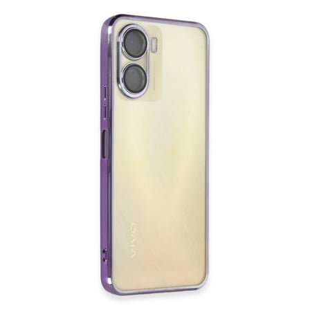 Y16 Kılıf Razer Lensli Silikon - Mor