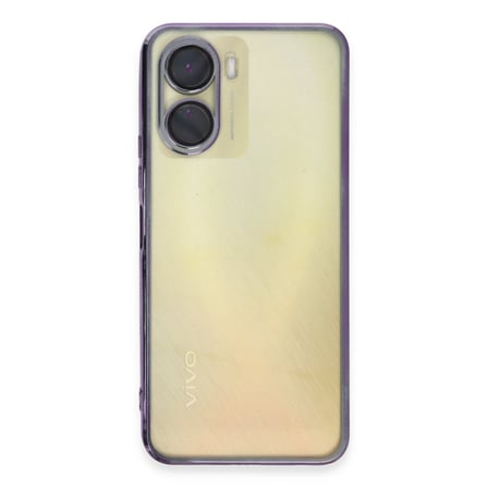 Y16 Kılıf Razer Lensli Silikon - Mor