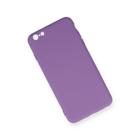 iPhone 6 Plus Kılıf Nano içi Kadife Silikon - Mor