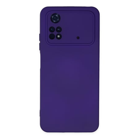 Poco M4 Pro 4G Kılıf Nano içi Kadife Silikon - Mor