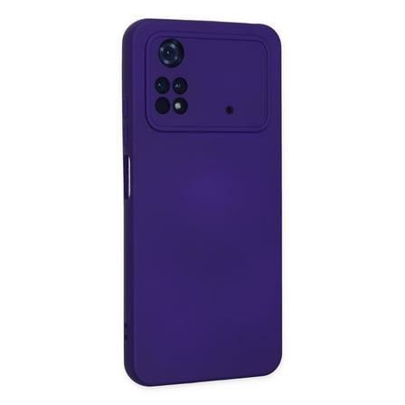 Poco M4 Pro 4G Kılıf Nano içi Kadife Silikon - Mor