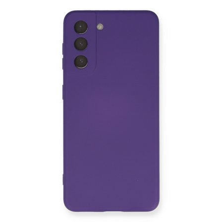 Galaxy S21 Kılıf Nano içi Kadife Silikon - Mor