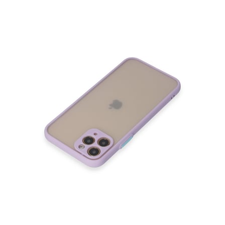 iPhone 11 Pro Kılıf Montreal Silikon Kapak - Mor