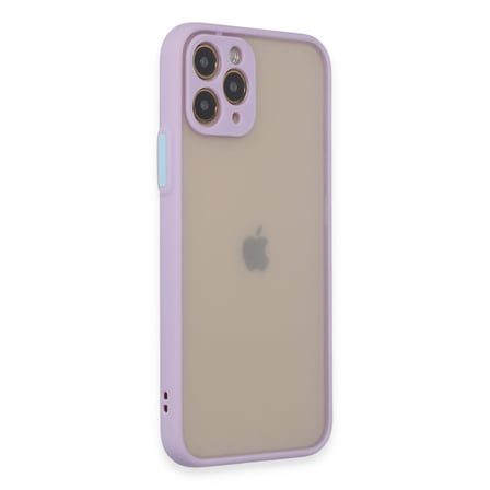 iPhone 11 Pro Kılıf Montreal Silikon Kapak - Mor