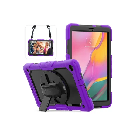 Galaxy T510 Tab A 10.1 Kılıf Pars Tablet Kapak - Mor