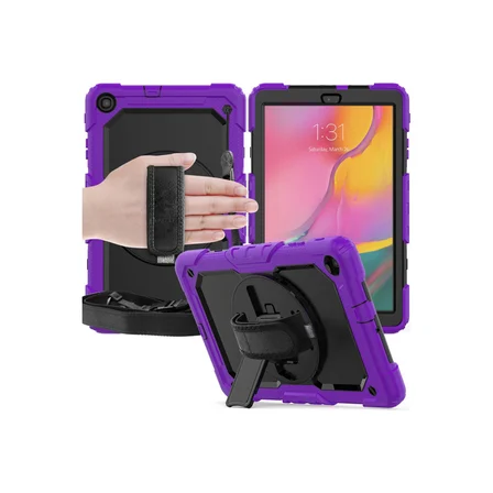 Galaxy T510 Tab A 10.1 Kılıf Pars Tablet Kapak - Mor