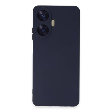 Realme C55 Kılıf Nano içi Kadife Silikon - Mor