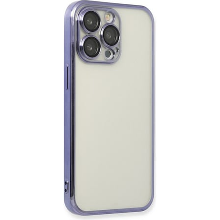 iPhone 14 Pro Kılıf Razer Lensli Silikon - Mor
