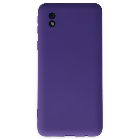 Galaxy A01 Core Kılıf Nano içi Kadife Silikon - Mor