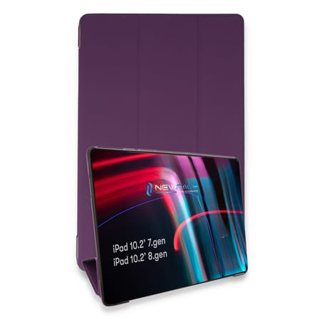 iPad 10.2 (7.nesil) Kılıf Tablet Smart Kılıf - Mor