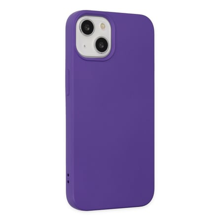 iPhone 14 Plus Kılıf Nano içi Kadife Silikon - Mor