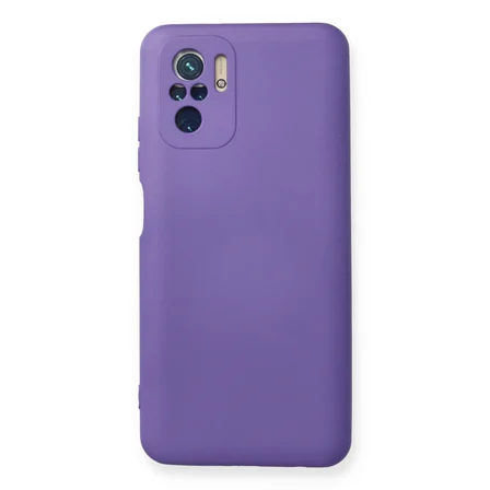 Redmi Note 10 Kılıf Nano içi Kadife Silikon - Mor