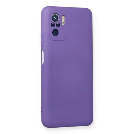 Redmi Note 10 Kılıf Nano içi Kadife Silikon - Mor