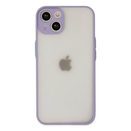 iPhone 14 Kılıf Montreal Silikon Kapak - Mor
