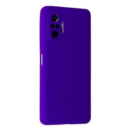 Redmi Note 10 Pro Kılıf Nano içi Kadife Silikon - Mor