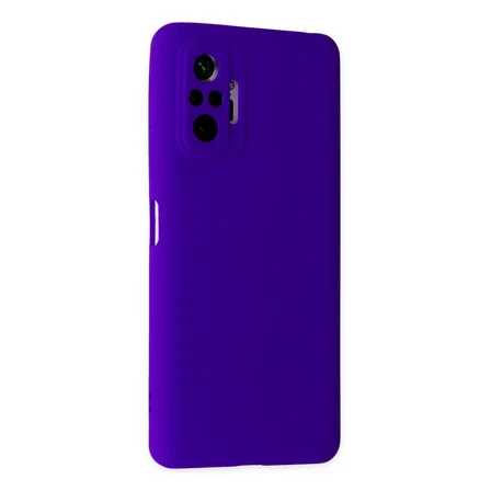 Redmi Note 10 Pro Kılıf Nano içi Kadife Silikon - Mor
