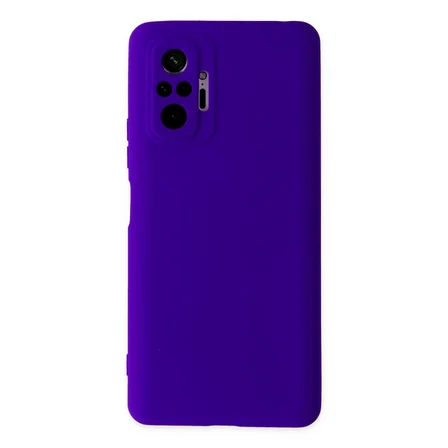 Redmi Note 10 Pro Kılıf Nano içi Kadife Silikon - Mor