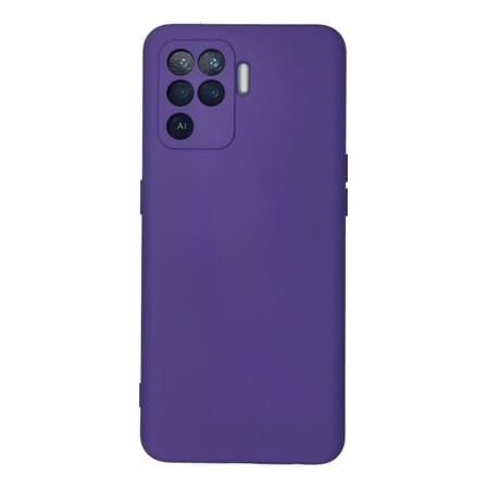 Reno 5 Lite Kılıf Nano içi Kadife Silikon - Mor