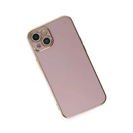 iPhone 15 Kılıf Volet Silikon - Mor