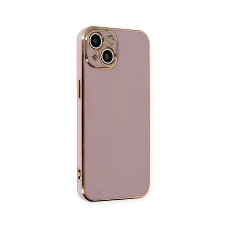 iPhone 15 Kılıf Volet Silikon - Mor