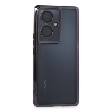 V29 Lite Kılıf Razer Lensli Silikon - Mor