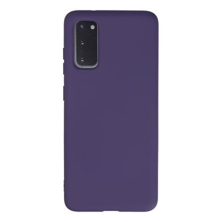 Galaxy S20 Kılıf Nano içi Kadife Silikon - Mor