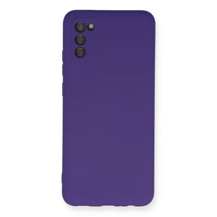 Galaxy A03S Kılıf Nano içi Kadife Silikon - Mor