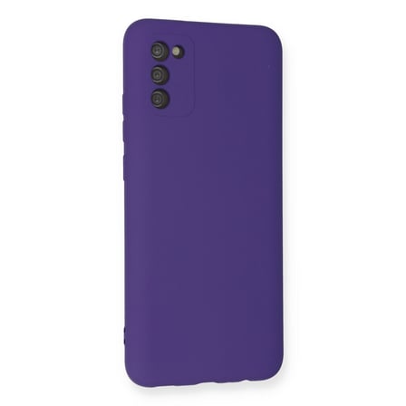 Galaxy A03S Kılıf Nano içi Kadife Silikon - Mor