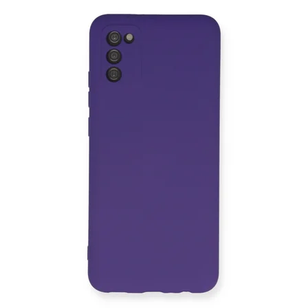 Galaxy A03S Kılıf Nano içi Kadife Silikon - Mor