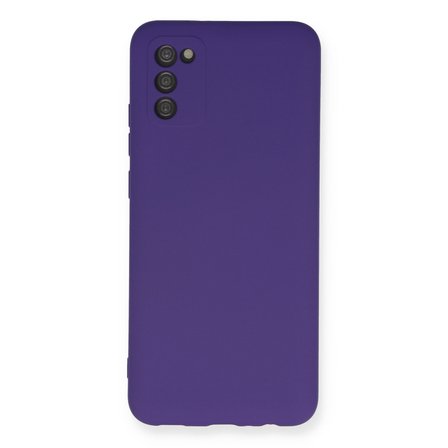 Galaxy A03S Kılıf Nano içi Kadife Silikon - Mor