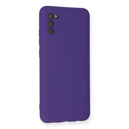 Galaxy A03S Kılıf Nano içi Kadife Silikon - Mor