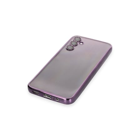 Galaxy A14 4G Kılıf Razer Lensli Silikon - Mor