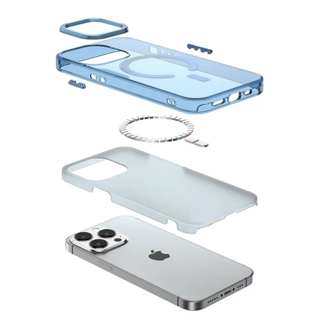 iPhone 14 Pro Max Kılıf Troy Magsafe Kapak - Mor