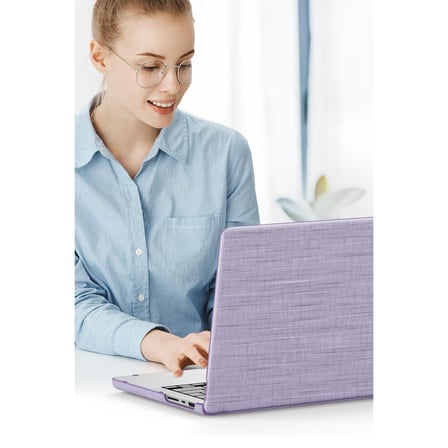 Macbook Air 13.6 Macbook Kumaş Kapak - Mor