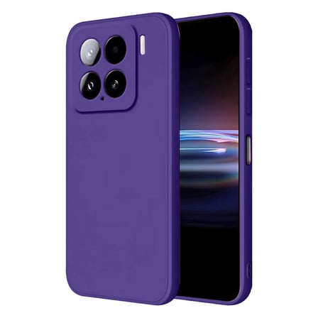 Mi 15 Pro Kılıf Nano içi Kadife Silikon - Mor