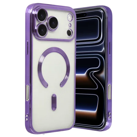 iPhone 17 Pro Max Kross Magneticsafe Kapak - Mor