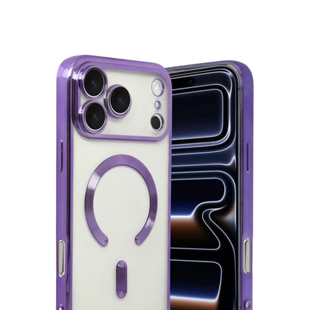iPhone 17 Pro Max Kross Magneticsafe Kapak - Mor