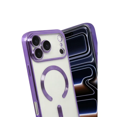 iPhone 17 Pro Max Kross Magneticsafe Kapak - Mor