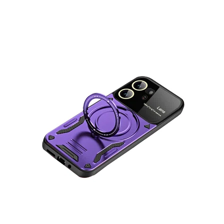 Y16 Kılıf Joy Lens Standlı Kapak - Mor