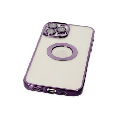 iPhone 12 Pro Kılıf Slot Silikon - Mor