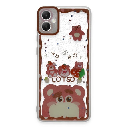 Galaxy A05 Kılıf Sweet Desenli Silikon Kapak - Pembe