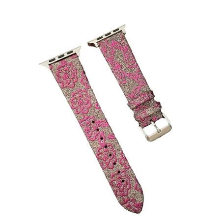 Watch 42mm Creeper Desenli Kordon - Pembe