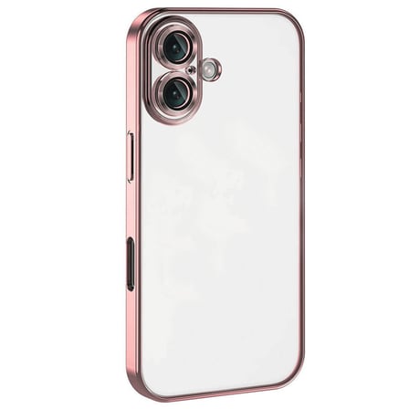 iPhone 16 Kılıf Razer Lensli Silikon - Pembe