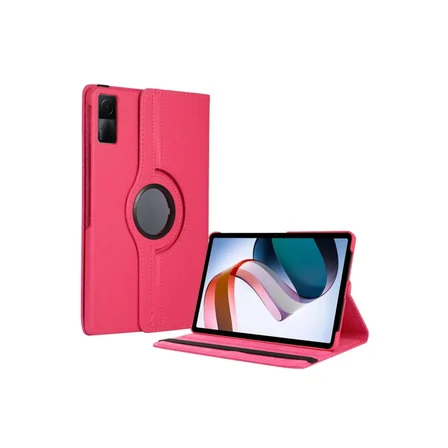 Redmi Pad SE 4G Kılıf 360 Tablet Deri Kılıf - Pembe