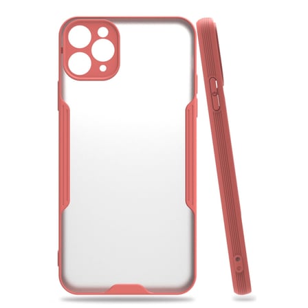 iPhone 11 Pro Kılıf Platin Silikon - Pembe