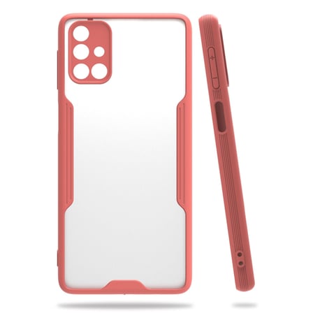Galaxy M31S Kılıf Platin Silikon - Pembe