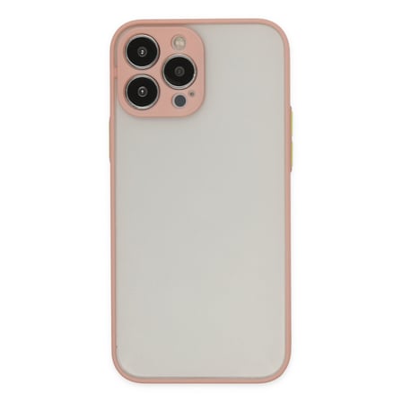 iPhone 13 Pro Kılıf Montreal Silikon Kapak - Pembe