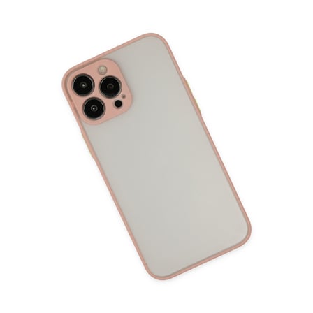 iPhone 13 Pro Max Kılıf Montreal Silikon Kapak - Pembe